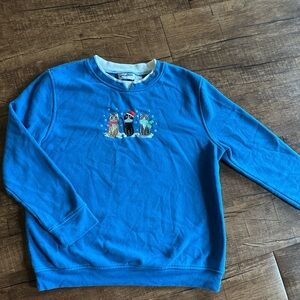 Embroidered Cat Winter Sweatshirt